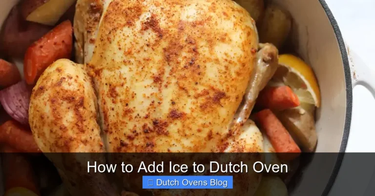 How to Add Ice to Dutch Oven