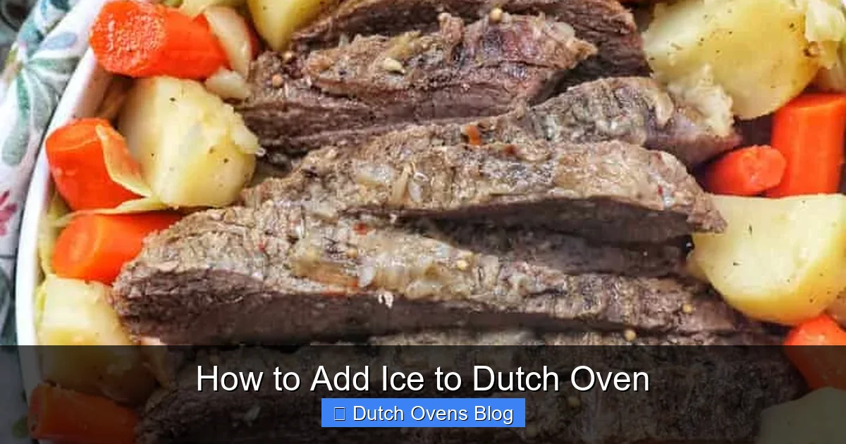 How to Add Ice to Dutch Oven