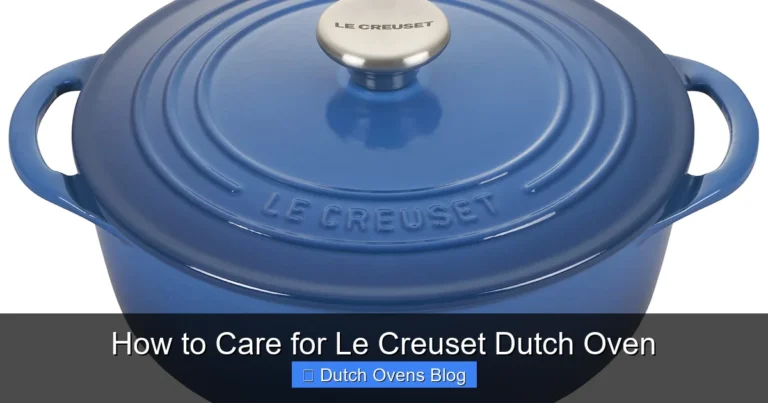 How to Care for Le Creuset Dutch Oven