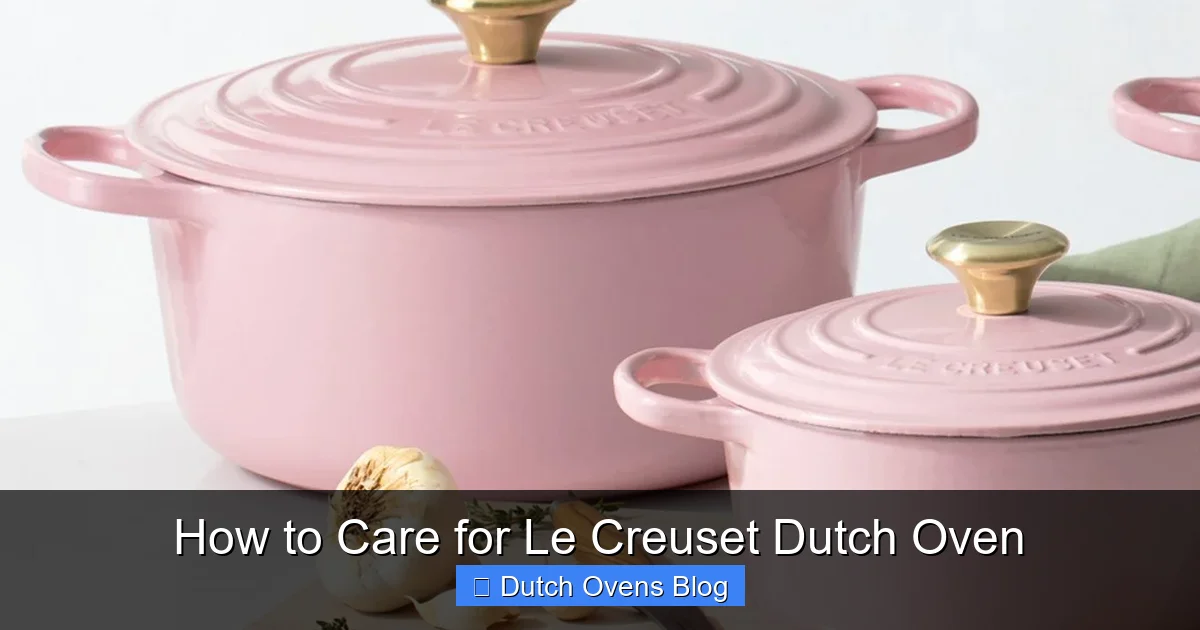 How to Care for Le Creuset Dutch Oven