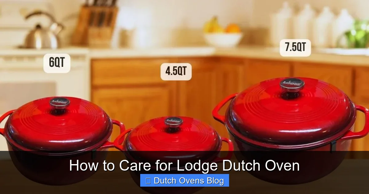 How to Care for Lodge Dutch Oven