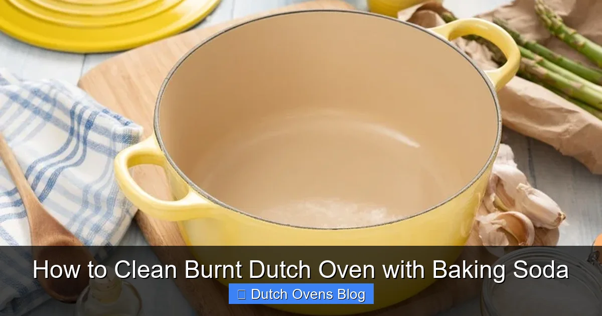 How to Clean Burnt Dutch Oven with Baking Soda