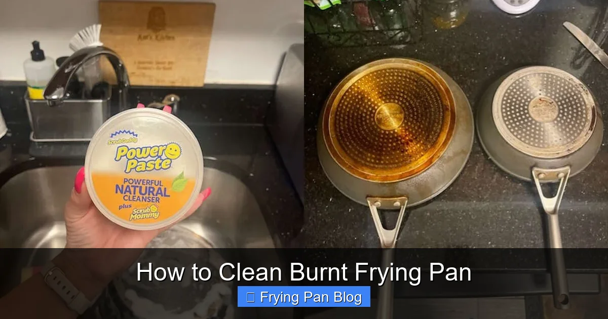 How to Clean Burnt Frying Pan