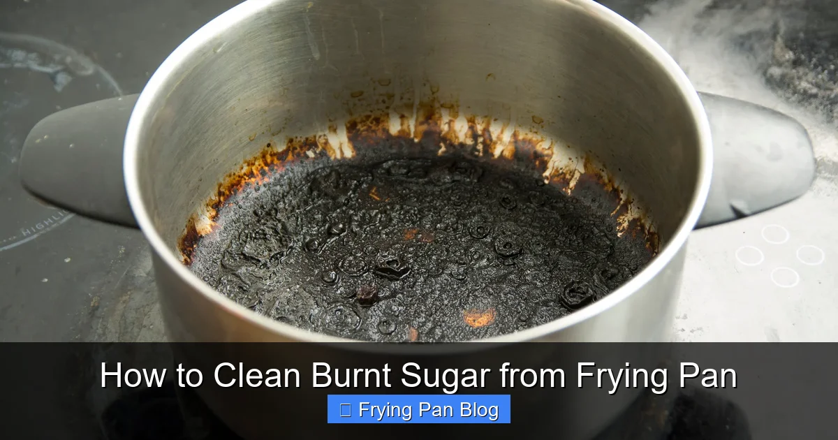 How to Clean Burnt Sugar from Frying Pan