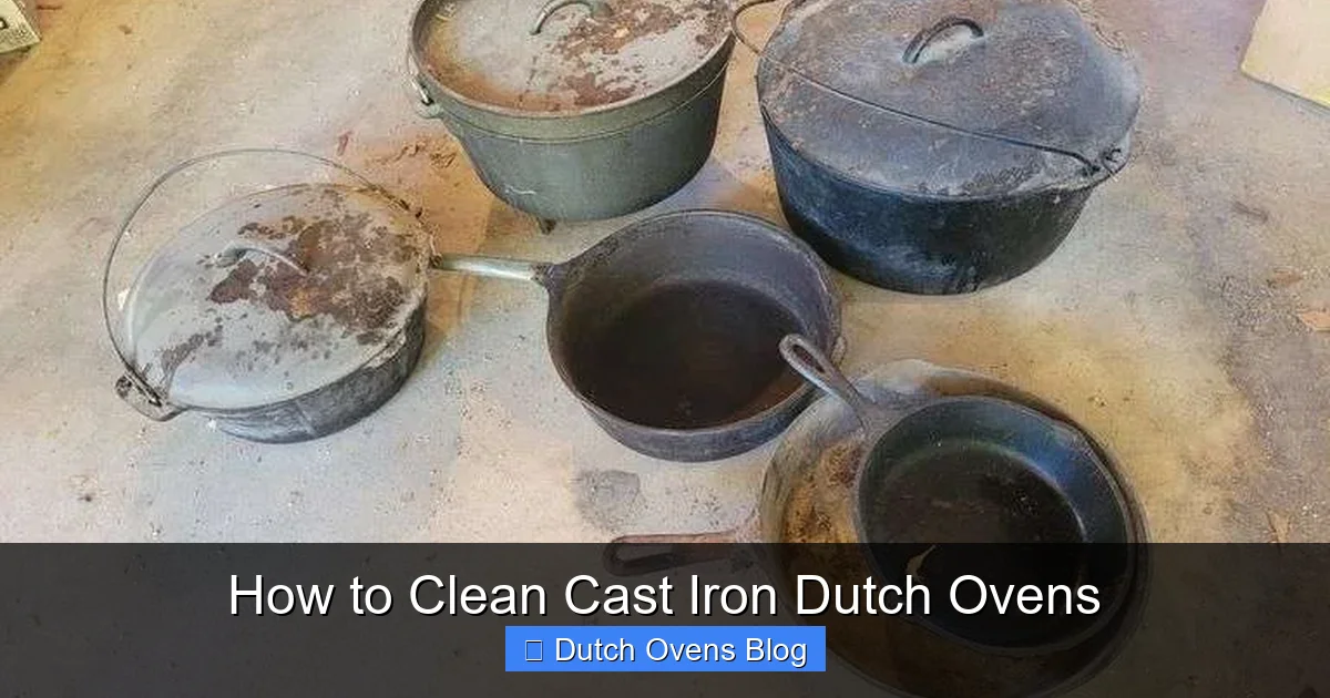 How to Clean Cast Iron Dutch Ovens
