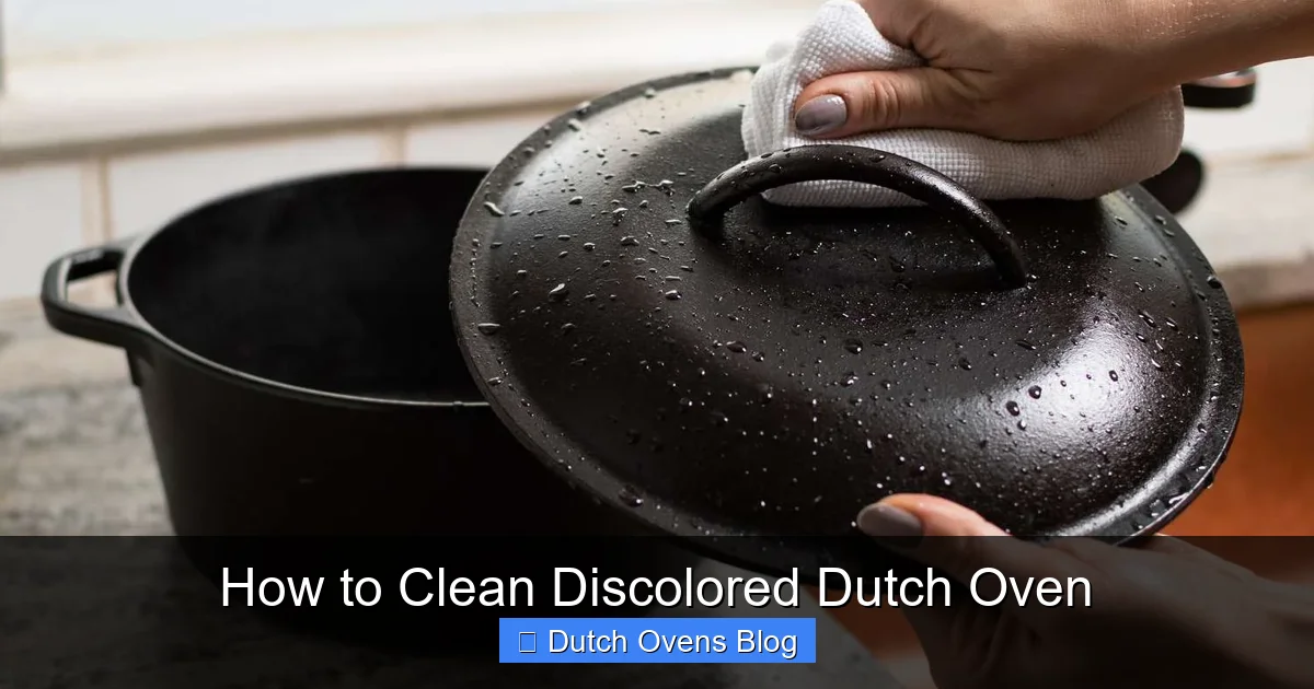 How to Clean Discolored Dutch Oven