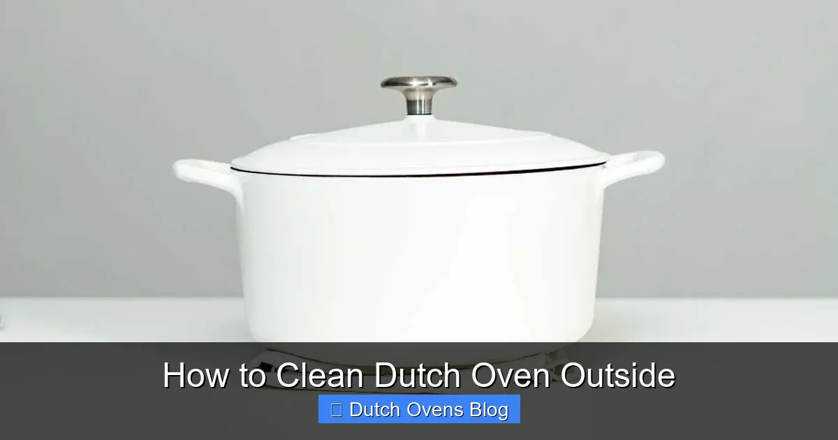 How to Clean Dutch Oven Outside