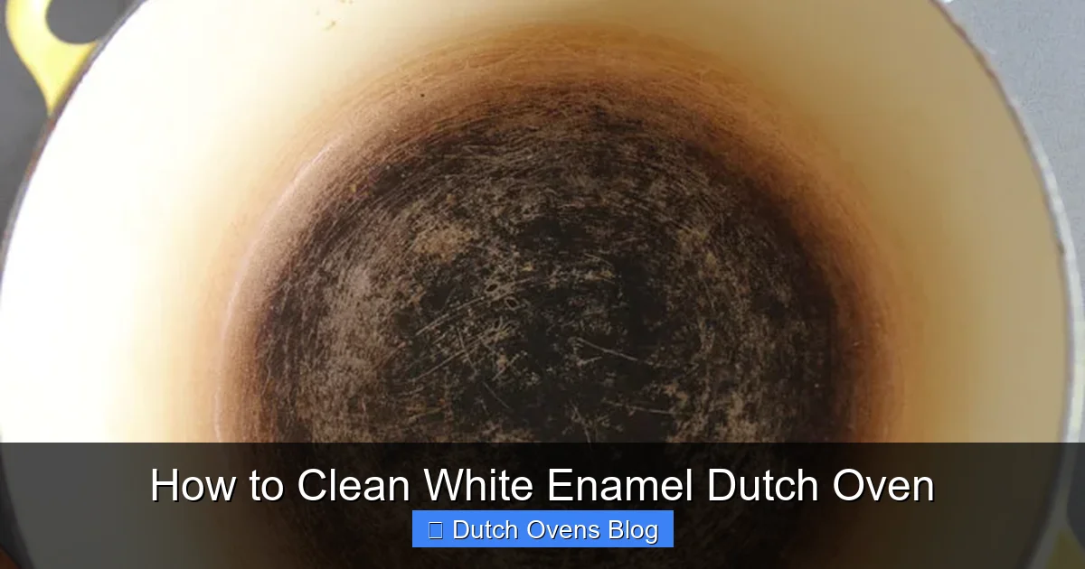 How to Clean White Enamel Dutch Oven