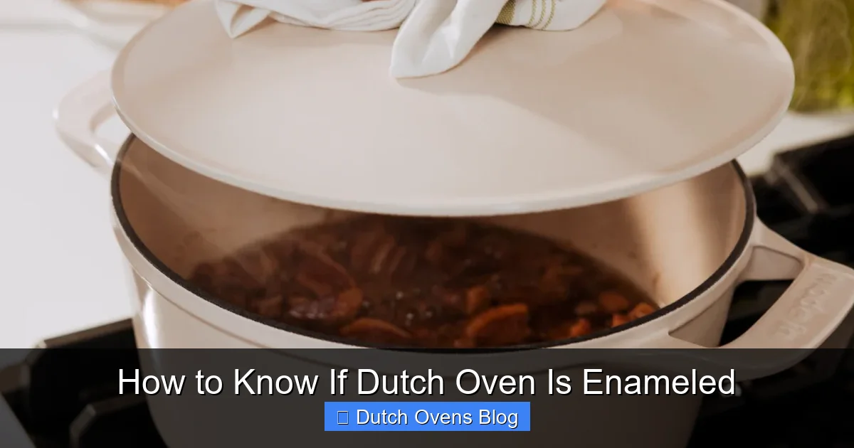 How to Know If Dutch Oven Is Enameled