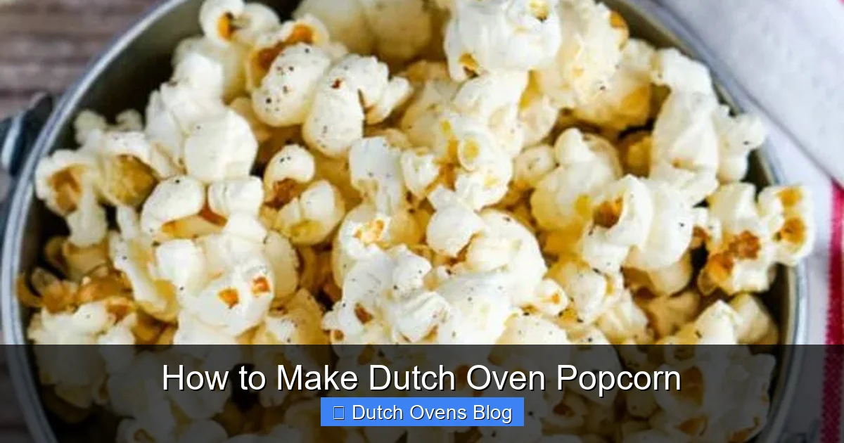 How to Make Dutch Oven Popcorn