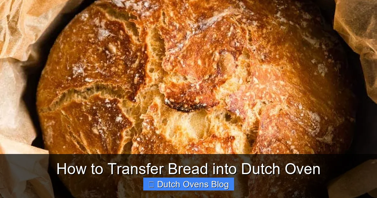 How to Transfer Bread into Dutch Oven