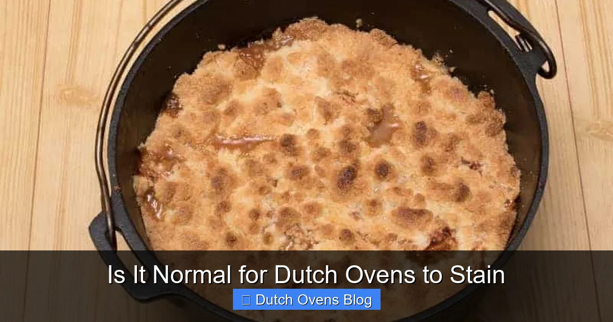 Is It Normal for Dutch Ovens to Stain