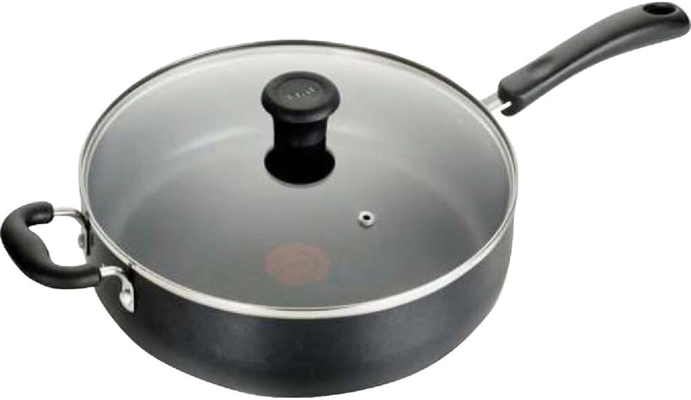T-Fal Specialty 5 Quart Nonstick Saute Pan with Glass Lid, Oven and Br