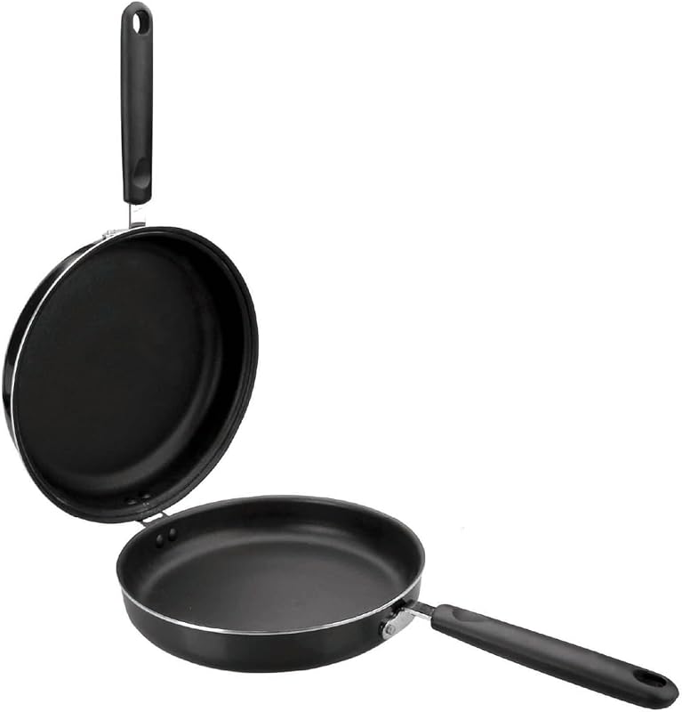 IBILI 9.4 Inch Nonstick Double-Sided Omelette Pan, Reinforced Cast Alu