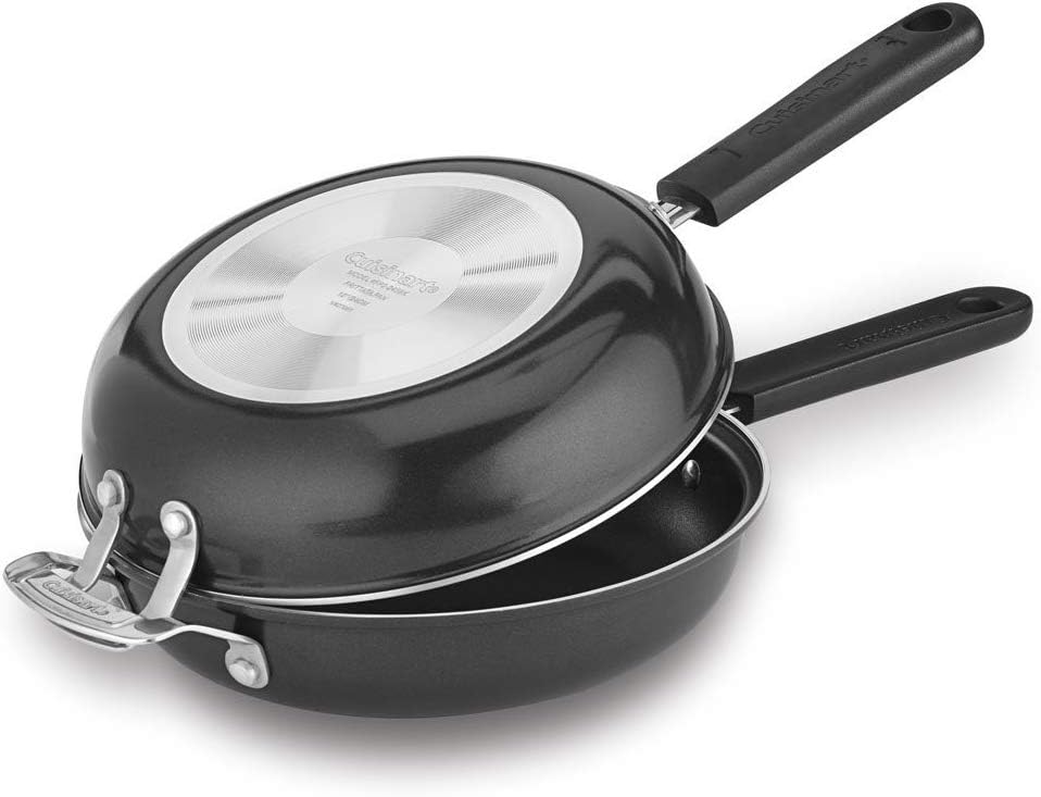 Cuisinart FP2-24BK 10-Inch Nonstick Frittata Pan with Stainless Steel 