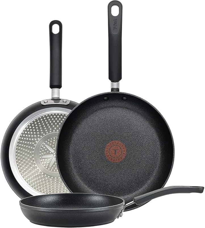 T-Fal Experience 3-Piece Nonstick Fry Pan Set, Sizes 8", 10.25", 12",