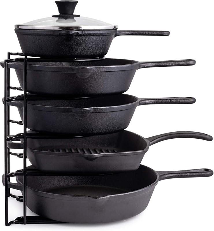 Cuisinel Heavy Duty 5-Tier Pots and Pans Organizer Rack, Holds 50 LB C
