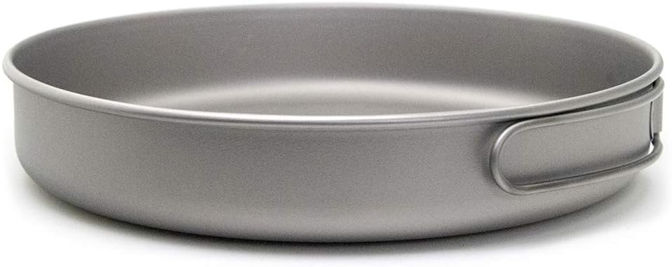 Lixada Ultralight Titanium Frypan for Outdoor Camping and Hiking, 750/