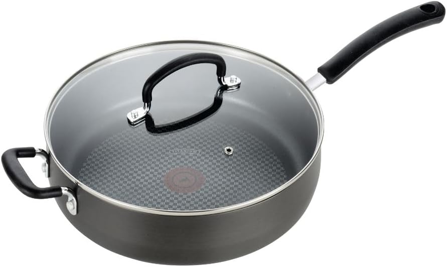 T-fal Ultimate 5 Quart Hard Anodized Nonstick Jumbo Cooker with Lid & 