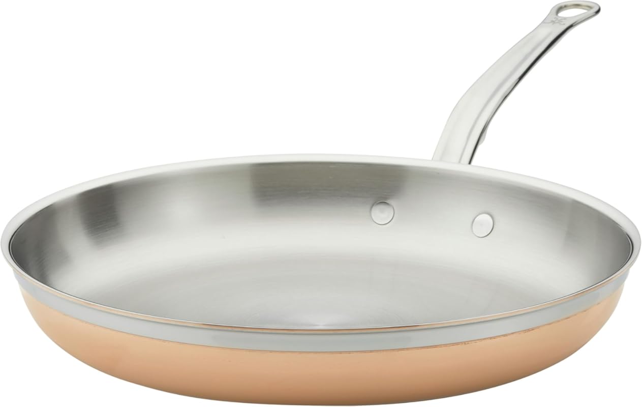 Hestan CopperBond 12.5-Inch 100% Pure Copper Frying Pan, Induction Com