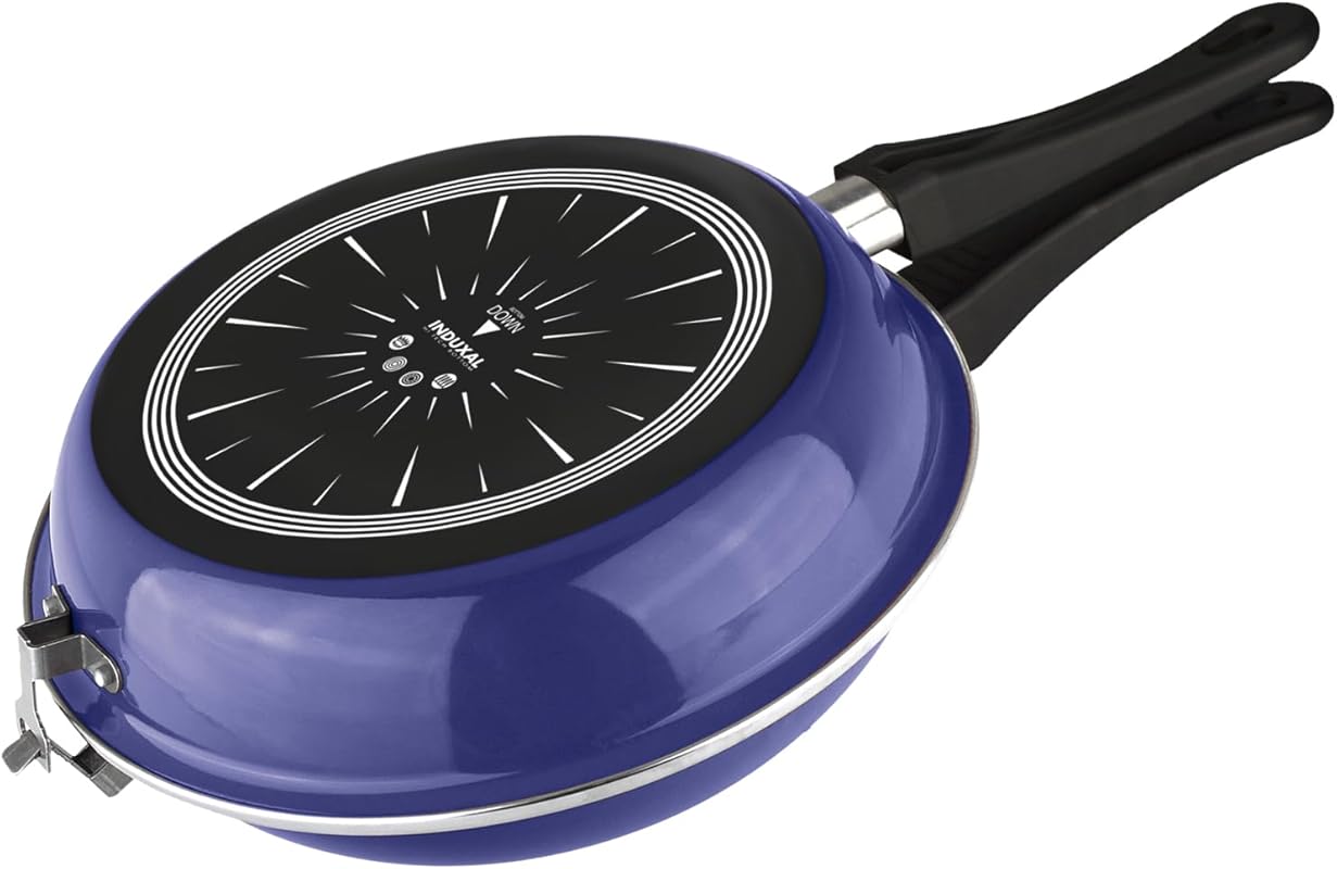 Magefesa 9.4 Inch Nonstick Double-Sided Frying Pan, Dishwasher Safe, C