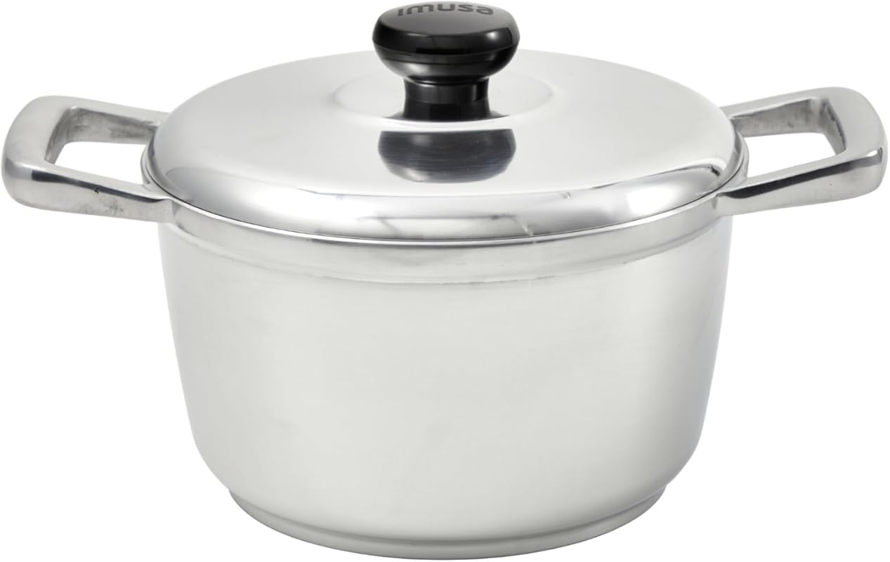 IMUSA 5.8 Quart H. Cajun Cast Aluminum Dutch Oven Pot for Versatile Co