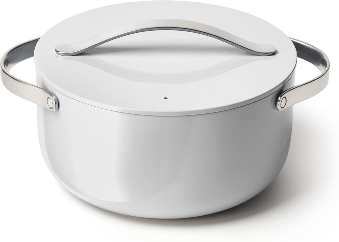 Caraway 6.5QT Nonstick Ceramic Dutch Oven Pot with Lid, PTFE & PFOA Fr