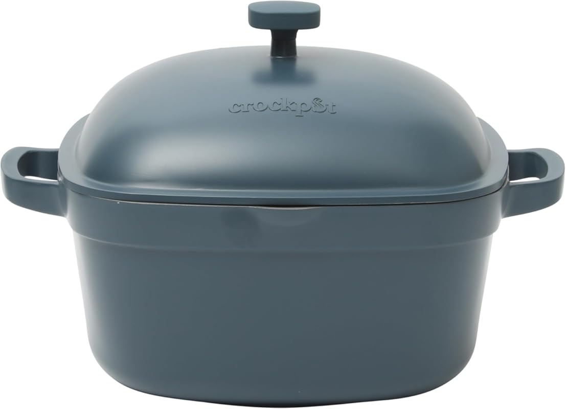 Crock-Pot Northvale 5.2 Quart Cast Aluminum Dutch Oven Pot, Heavy Duty