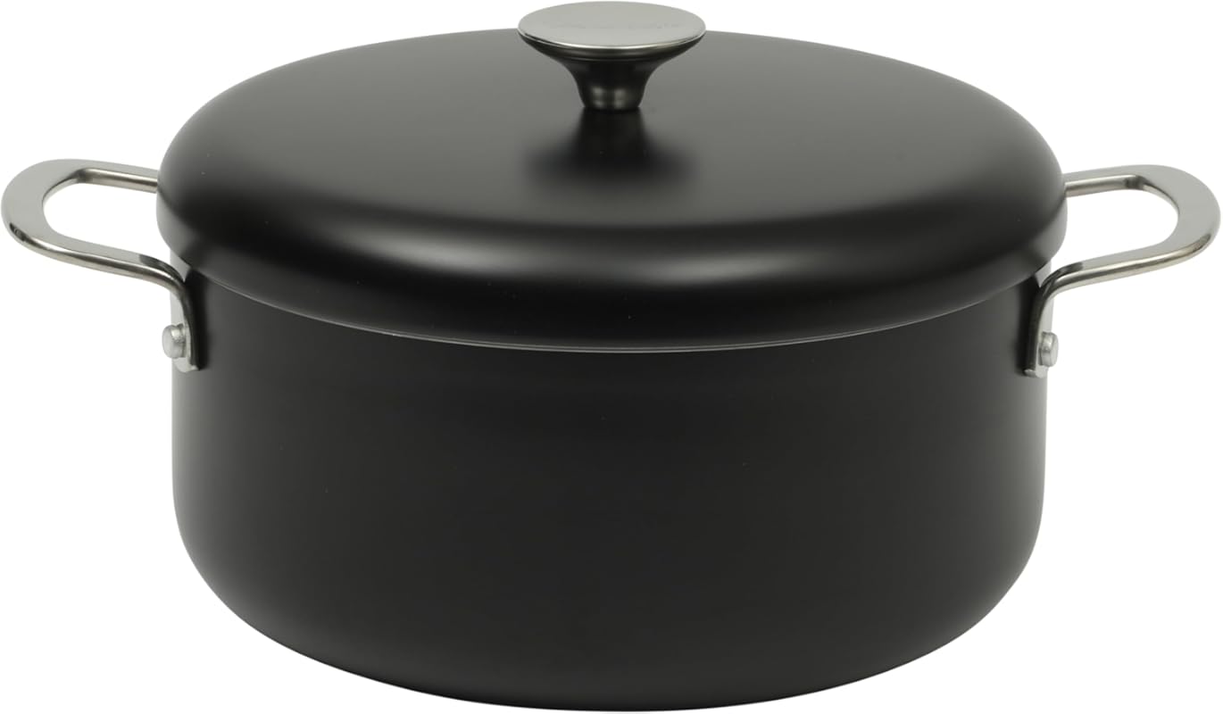 Sur La Table 5 Quart Aluminum Dutch Oven with Lid, PFA-Free Ceramic In