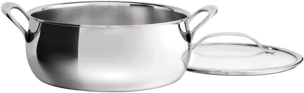 Cuisinart PureClad Triple Ply Stainless Steel 4.5 Quart Dutch Oven wit