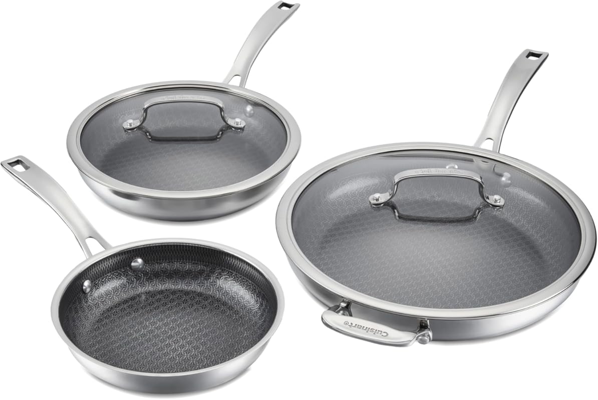 Cuisinart FusionPlus 5-Piece Stainless Steel Cookware Set with PFAS-Fr