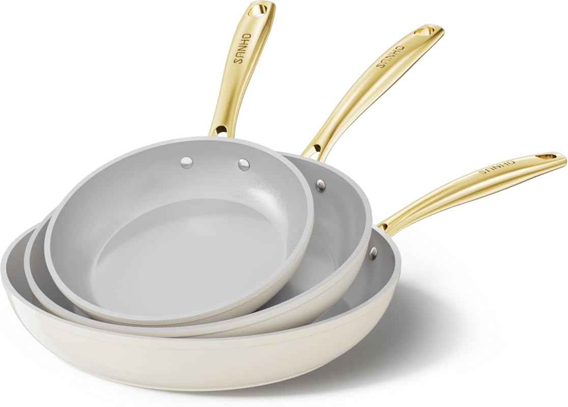 Sanho 3-Piece Nonstick Frying Pan Set 8