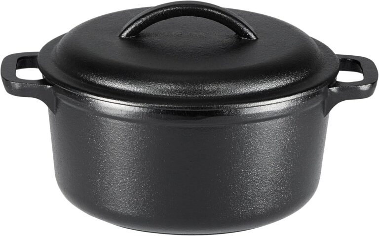 Amazon Basics Cast Iron Mini Dutch Oven Review 2026: Durable 2-Quart Pot with Li