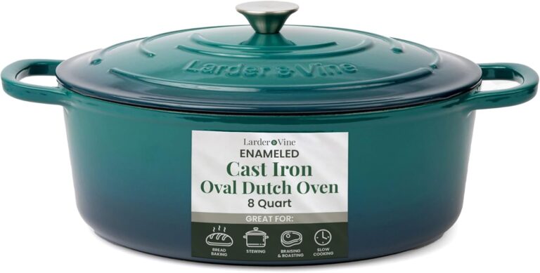 Larder & Vine Enameled Cast Iron 8 qt Dutch Oven Review 2026: Top Bread Baking P