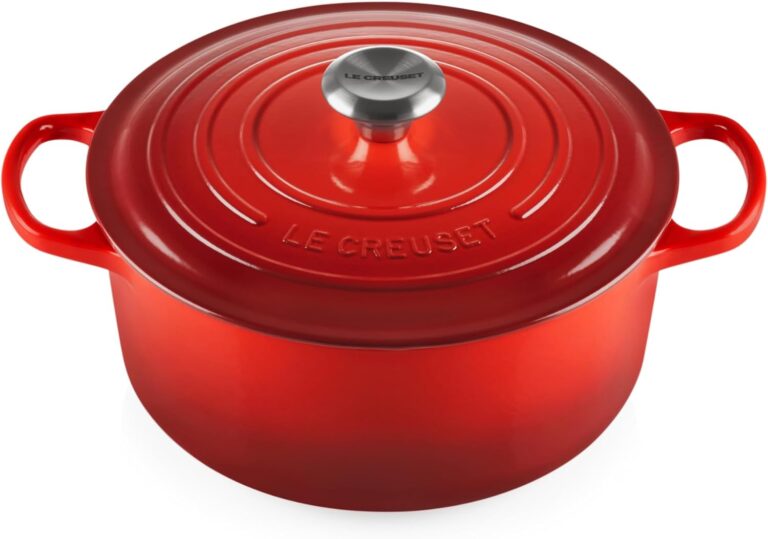 Le Creuset Enameled Cast Iron Signature Dutch Oven Review 2026: Durable & Stylis