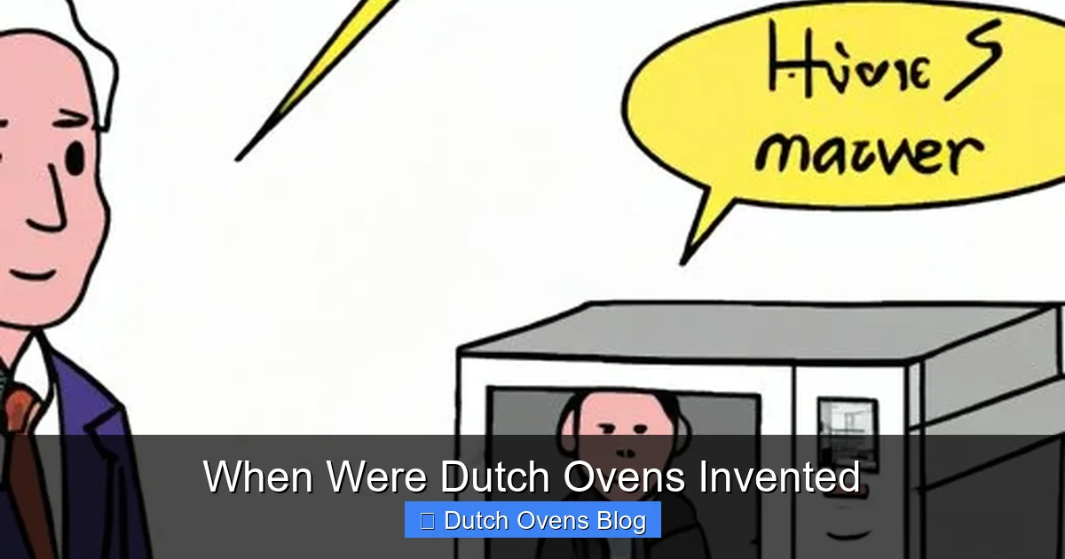 When Were Dutch Ovens Invented