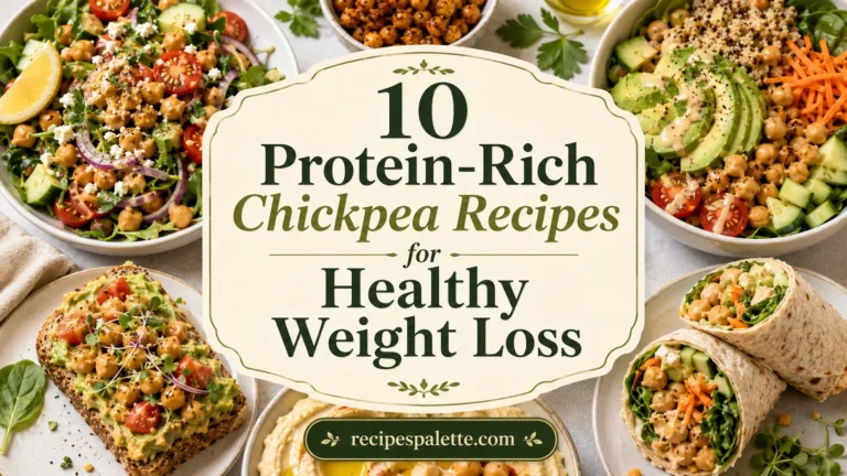 10 Protein-Rich Chickpea Recipes for Healthy Weight Loss