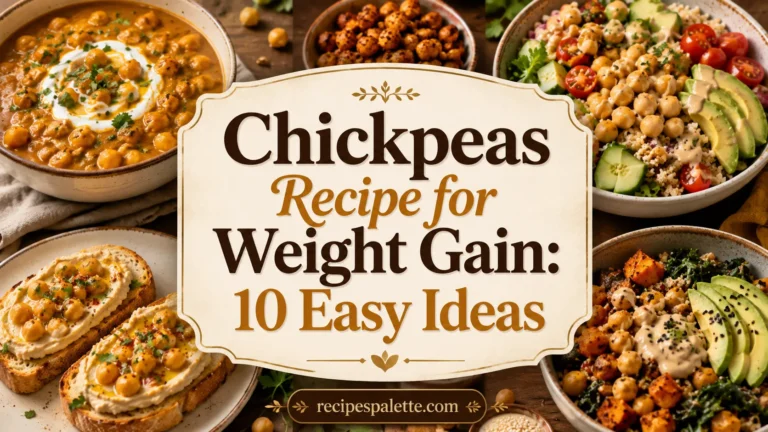 Chickpeas Recipe for Weight Gain 10 Easy Ideas