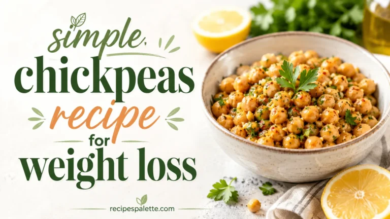 simple chickpeas recipe for weight loss
