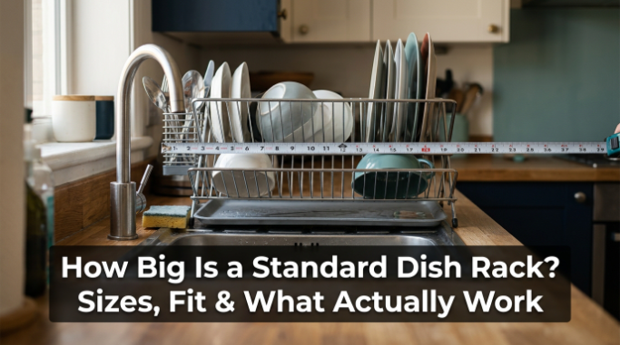How Big Is a Standard Dish Rack Sizes, Fit & What Actually Work