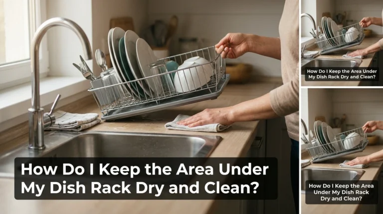 How Do I Keep the Area Under My Dish Rack Dry and Clean