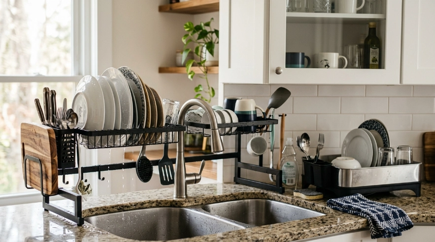 Four large dish rack types compared to help choose the largest dish drying rack setup