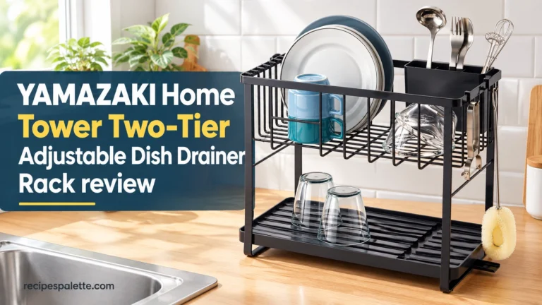 YAMAZAKI Home Tower Two-Tier Adjustable Dish Drainer Rack review