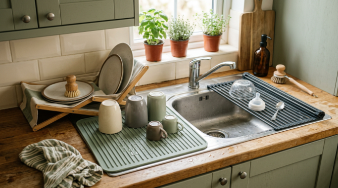 Where Else Can an Old Dish Rack Be Useful