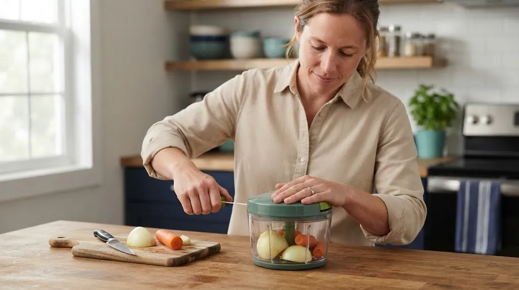 How Do You Use a Manual Vegetable Chopper Safely