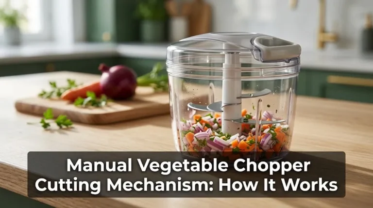 Manual Vegetable Chopper Cutting Mechanism
