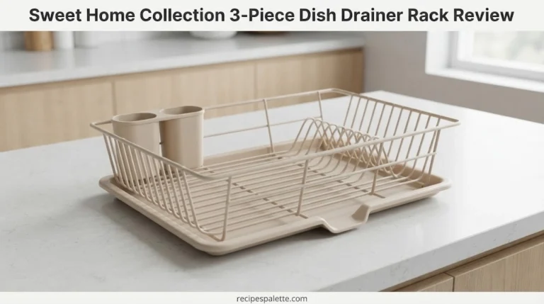 Sweet Home Collection 3-Piece Dish Drainer Rack Review