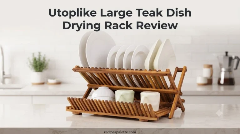 Utoplike Large Teak Dish Drying Rack Review